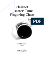 Clarinet - Quarter Tone - Fingering Chart Jason - Alder PDF