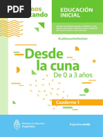 Serie Seguimos Educando Desde La Cuna de 0 A 3 Años Nivel Inicial Cuadernillo 1