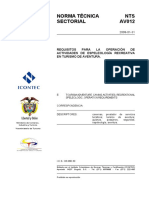 Norma Tecnica Sectorial NTS-AV-012