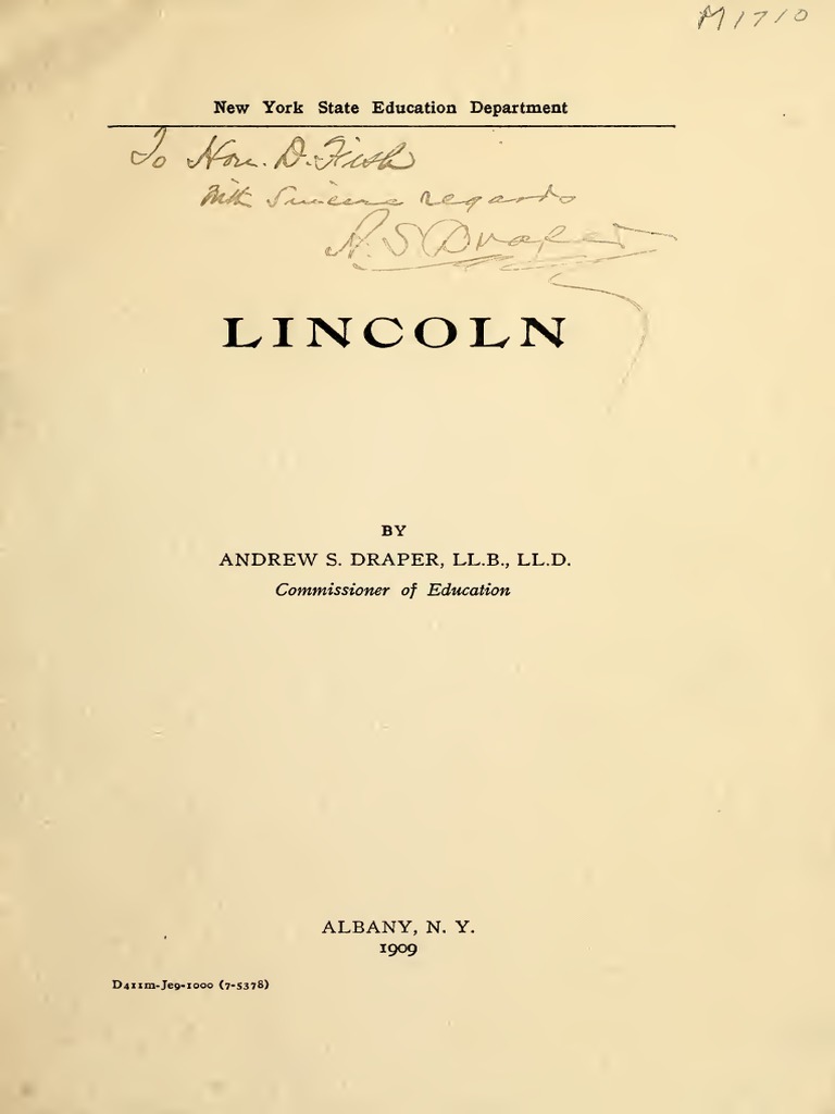 Lincoln | PDF | Abraham Lincoln | Union (American Civil War)