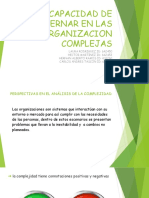 La Capacidad de Gobernar en Organizaciones Complejas