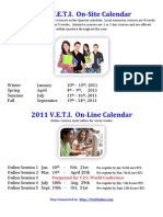 2011 VETI Calendar