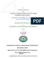 Surge Current Protection Using Superconductors: A Technical Seminar On