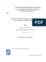 Tesis Proyecto de Instalación de Una Microempresa de Elaboración de Hipoclorito de Sodio PDF