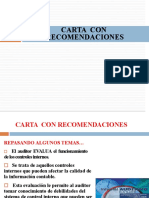 Resumen Carta Con Recomendaciones y de Gerencia