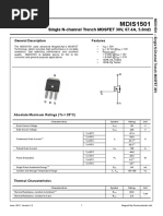 MDIS1501: Single N-Channel Trench MOSFET 30V, 67.4A, 5.6m