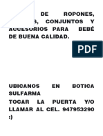 Ropa y accesorios para bebés de calidad en Botica Sulfarma