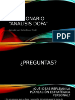 Evidencia cuestionario ANALISIS DOFA 