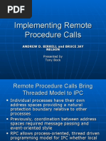 Implementing Remote Procedure Calls