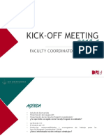 Presentación Kick Off Meeting (Faculty Coordinators 2018-I)