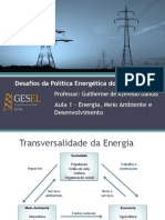 Desafios da Política Energética - Aula 1