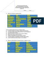 Actividad de Nivelación 2° Indicador 10° Primer Periodo