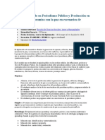 Diplomado en Periodismo Público y Producción en Radio