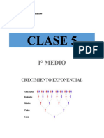 Crecimiento exponencial matemática guía clase