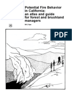 Potential Fire Behavior in California: An Atlas and Guide For Forest and Brushland Managers