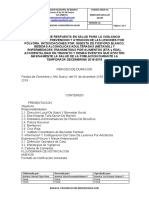 Estrategia de Respuesta Ante Lesiones Por Polvora en Diciembre-2018