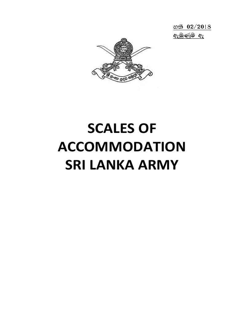 Annex C Scales of Sri Lanka PDF Kitchen