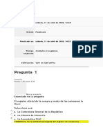 Evaluación Inicial Derecho Mercantil y de Sociedades