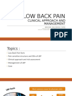 Low back pain - clinical approach and management - UPDATE