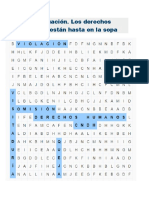 Autoevaluación. Los Derechos Humanos Están Hasta en La Sopa