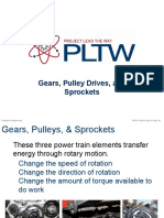 Gears, Pulley Drives, and Sprockets: © 2012 Project Lead The Way, Inc. Principles of Engineering