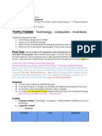 TOPIC/THEME: Technology - Computers - Inventions: Final Task