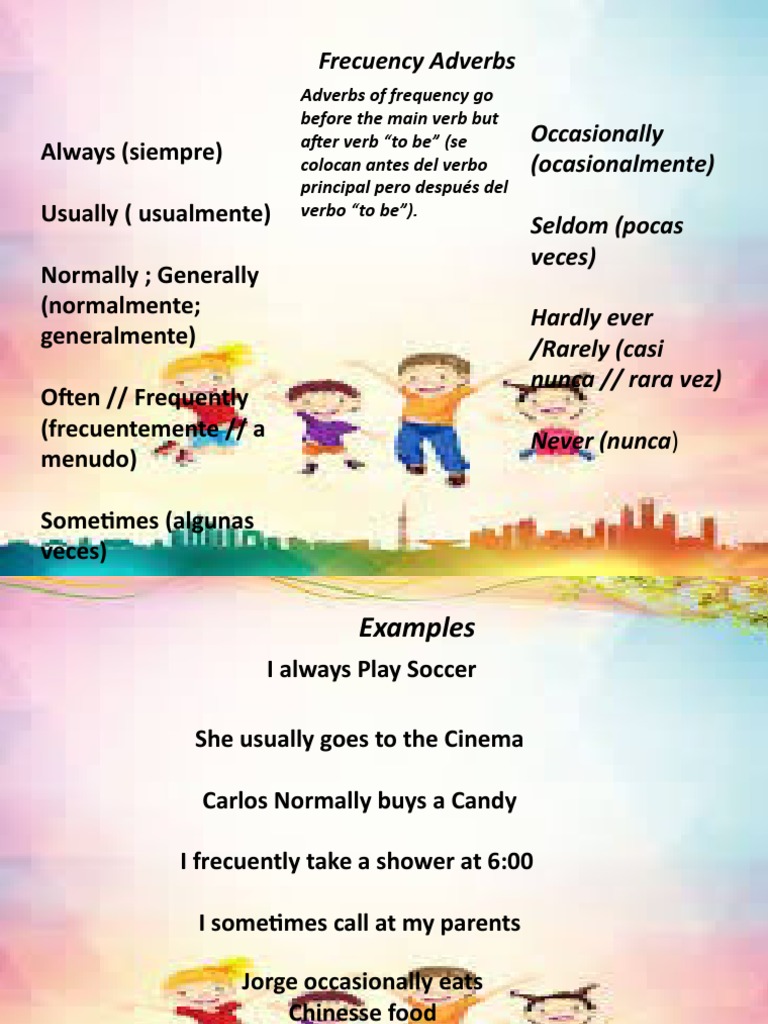 fRECUENCY ADVERBS FIFTH (1) - Ingles | PDF