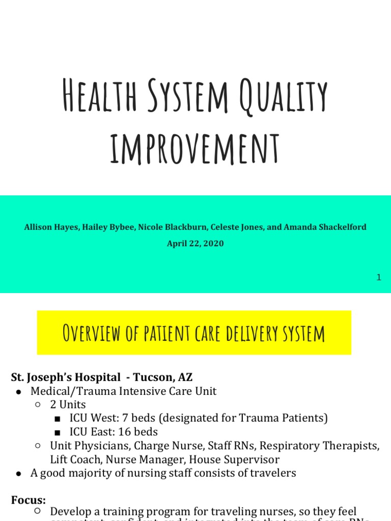 Qip Health Systems PDF Intensive Care Unit Nursing