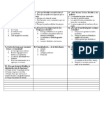 Evaluación Multiple Choice - Matilda