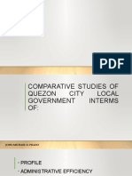 Comparative Study of Quezon City LGU: Profile, Services, Issues