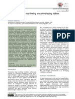 Therapeutic Drug Monitoring in A Developing Nation: A Clinical Guide