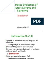 Performance Evaluation of Computer Systems and Networks: Simulation