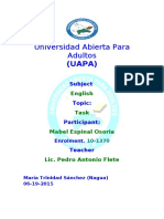 Universidad Abierta para Adultos: (UAPA)
