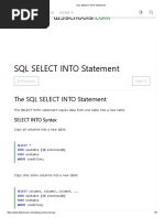 SQL SELECT INTO Statement