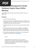 SQL Server Management Studio Database Engine Query Editor Window - Microsoft Docs