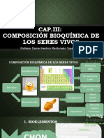 III BIOLOGIA - Composicion Bioquimica de La Materia Viva