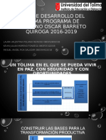 PLAN DE DESARROLLO DEL TOLIMA PROGRAMA DE GOBIERNO Act en Cipas Tutoria Nº2