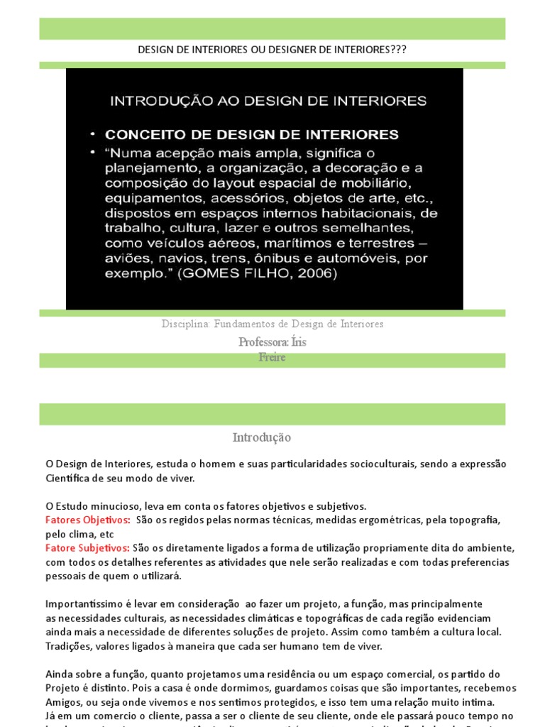 Fundamentos do Design de Interiores | PDF | Programas | Esboço