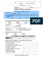 El Verbo Evaluacion PDF