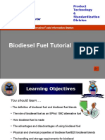 Biodiesel Fuel Tutorial: Product Technology & Standardization Division