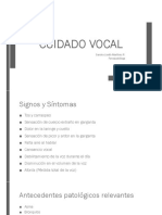 Cuidado Vocal