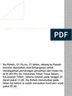 Contoh Pengisian Partograf