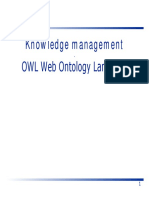 Knowledge Management: OWL Web Ontology Language