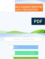 Status Dan Karakteristik Keilmuan Pedago