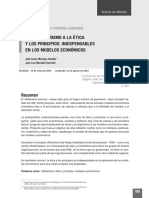 La ética y los principios: esenciales en los modelos económicos