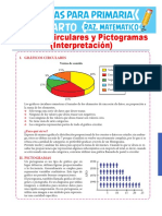 Interpretación de Gráficos Circulares y Pictogramas para Cuarto de Primaria PDF