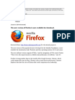 The New Version of Firefox Is Now Available For Download