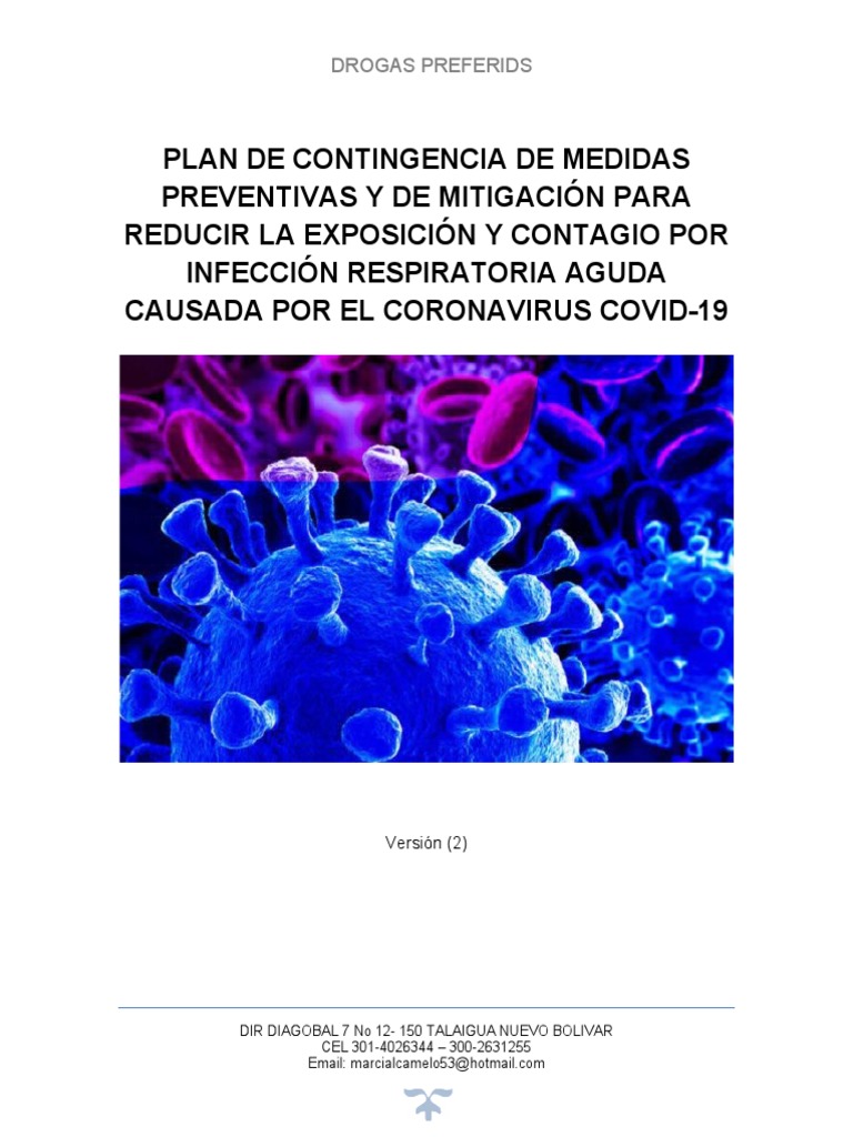 Plan de Contingencia Covid-19 | PDF | Infección | Virus