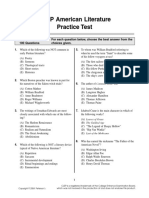 CLEP American Literature Practice Test