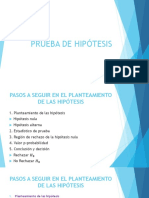 Prueba de Hipótesis